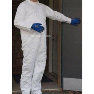 COVERALLS, HD WHT 2XL POLY